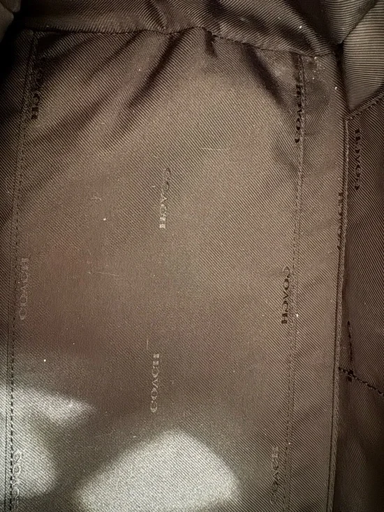 Coach Black Leather Satchel with Gold Hardware and Detachable Strap - Picture 8 of 9